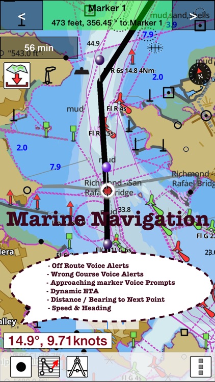 Netherlands: Marine Navigation Charts & Canal Maps screenshot-3