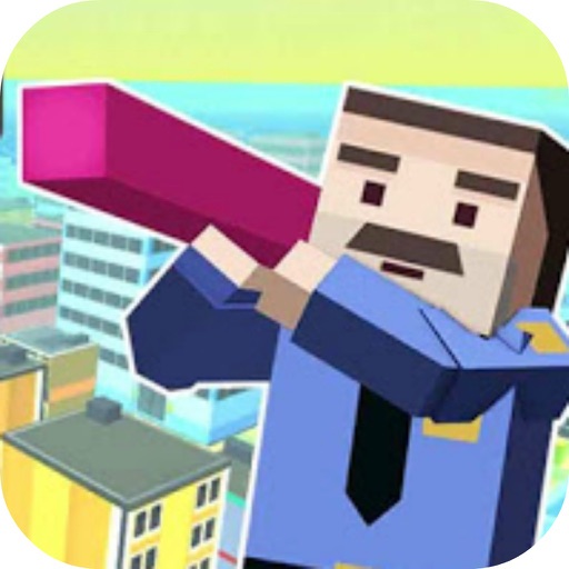 Block Man run City 3D