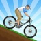 Control a bicyclist on a dangerous track with a variety of obstacles