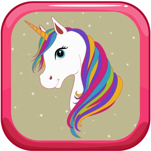 Paint Tiny Unicorn Games Coloring Pages icon