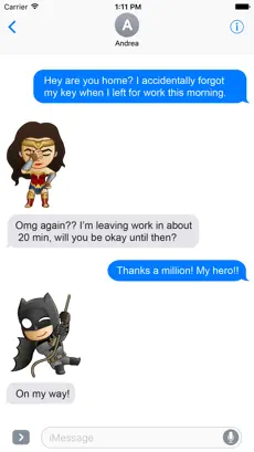 Screenshot 2 Justice League - Stickers iphone