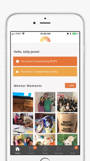 Horizons for Youth Mentor App