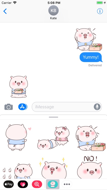 Smiley Pig Animated Stickers