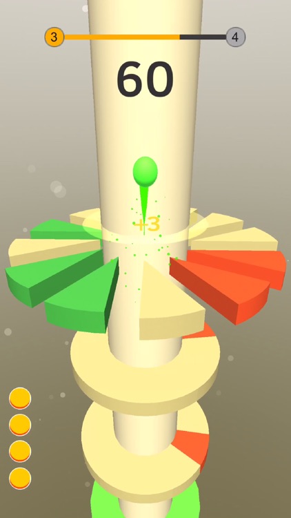 Bouncy Paint-spin helix tower