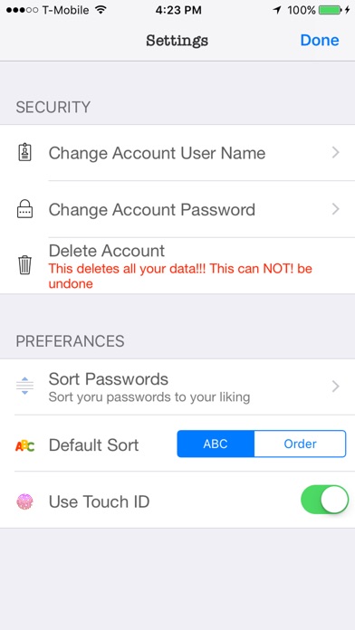 Passwords41 screenshot 3