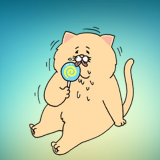 Sad Fat Cat! Stickers icon