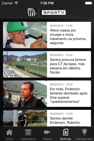 Santos Oficial screenshot 4