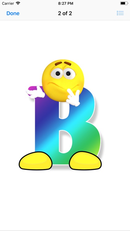 Smiley Face Alphabet Stickers screenshot-3