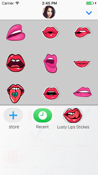 Lusty Lips : Stickers screenshot 4