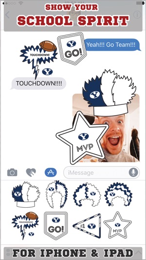 BYU Cougars Stickers Basic