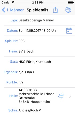 SV Erbach Handball screenshot 3