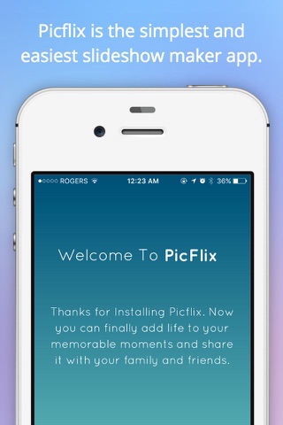 Picflix - Flipagram Slideshow screenshot 4