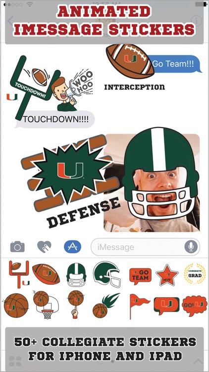 Miami Hurricanes Stickers Anim