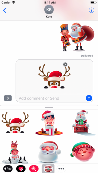 Hey Merry Christmas Stickers screenshot 2