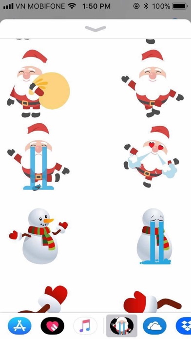 Xmas Santa Ornaments Sticker screenshot 4