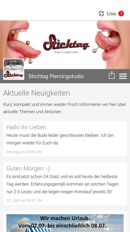 Stichtag Piercingstudio