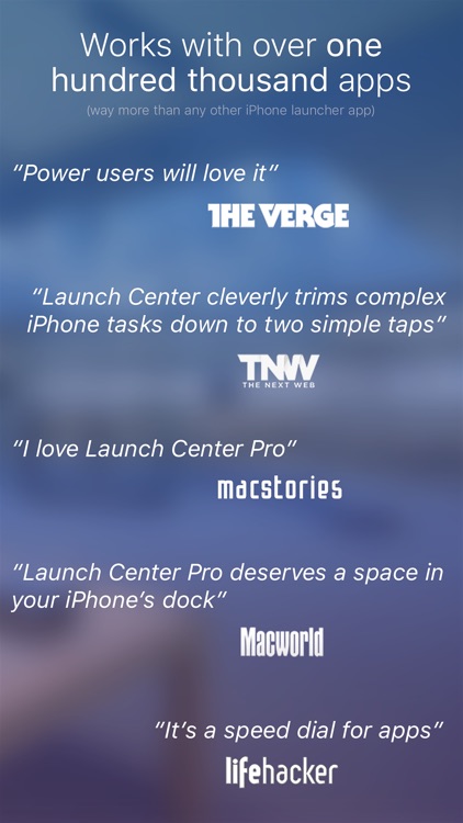 Launch Center Pro