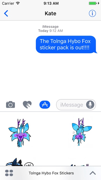 Tolnga Hybo Fox Stickers