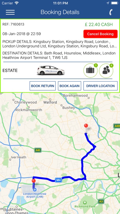 Minicabs.co.uk screenshot 3