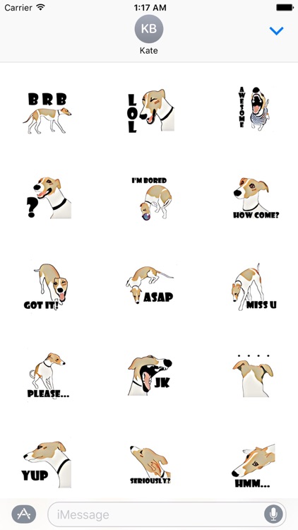 Whippet Dog - DogSport Sticker