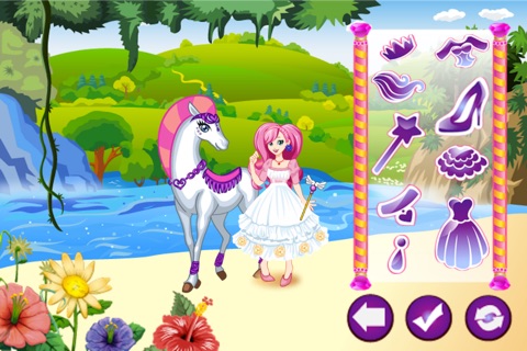 White Horse Dressup Princess screenshot 2