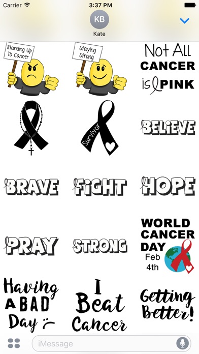 Melanoma Cancer Stickers screenshot 3