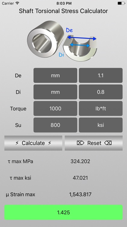 Shaft Torsional Stress screenshot-4