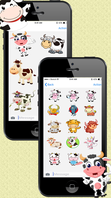 How to cancel & delete Moody Cow Stickers from iphone & ipad 2