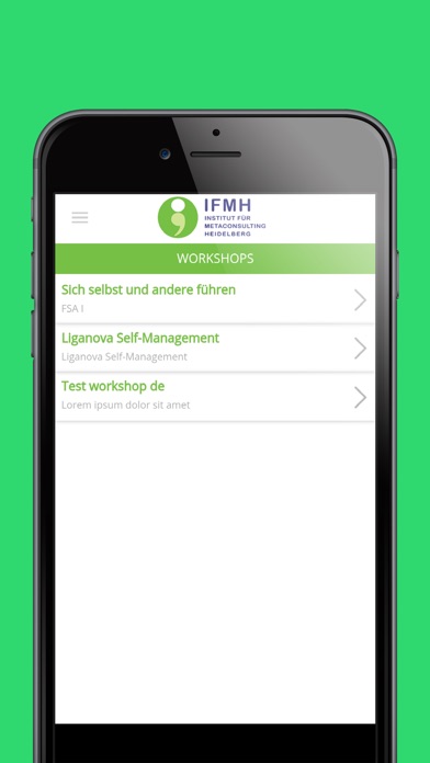 IFMH GmbH Seminar/Workshop screenshot 2