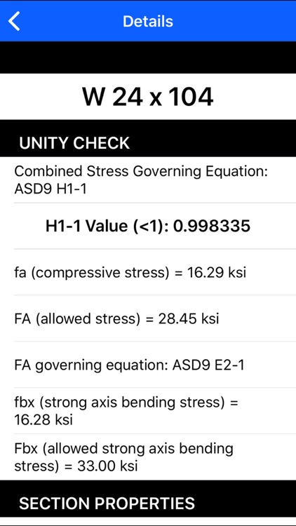 Steel Columns Checker. screenshot-3