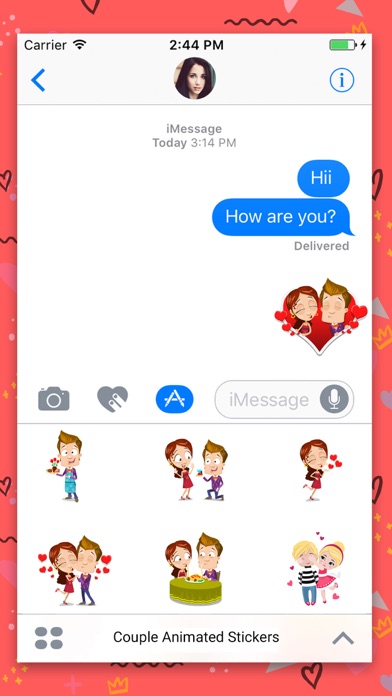 Love Couple Animated Stickers screenshot 2
