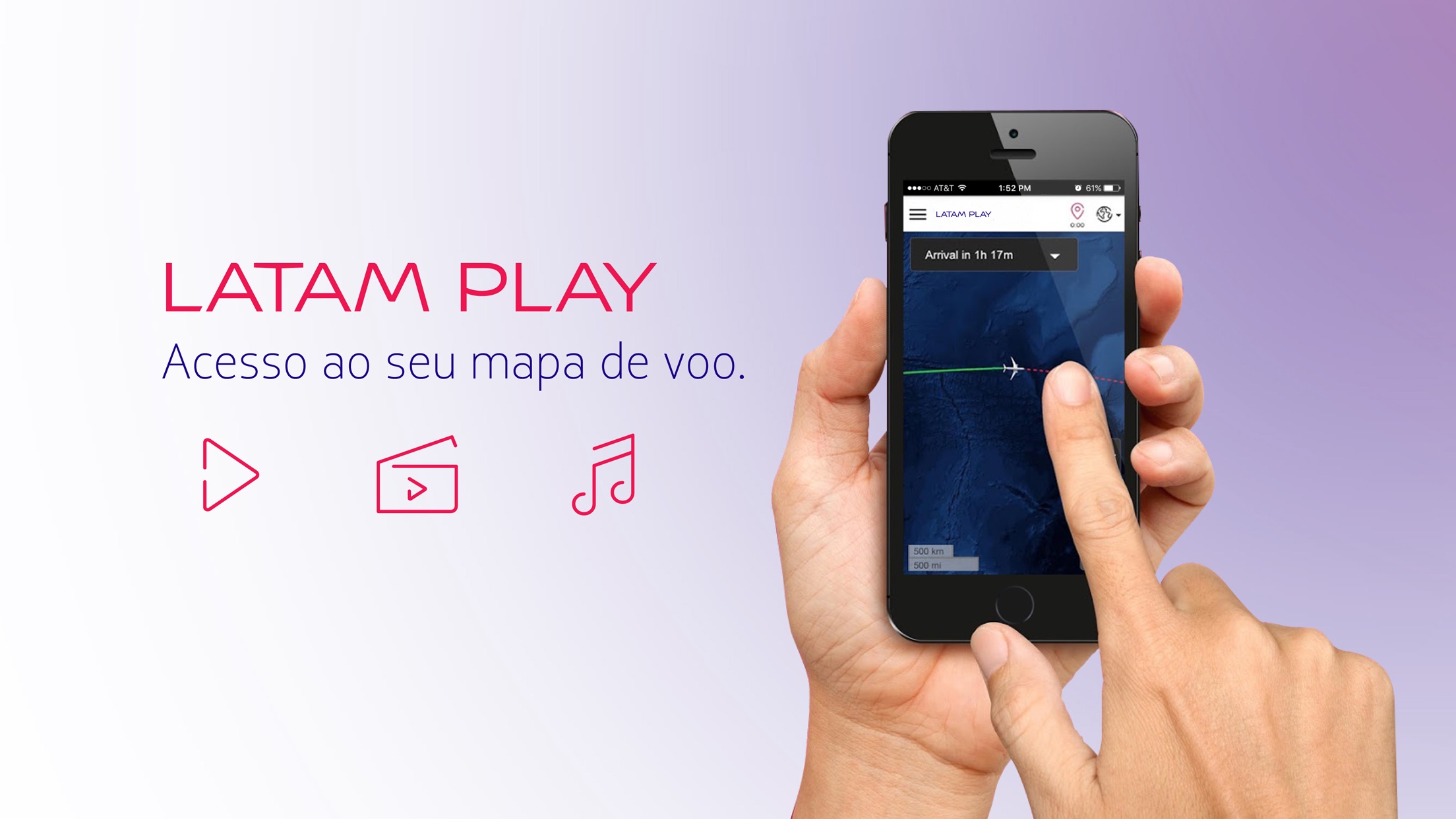 Screenshot do app LATAM Play