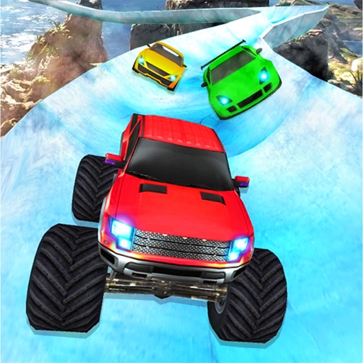 Frozen Water Slide Car Racing - Adventure 3D icon