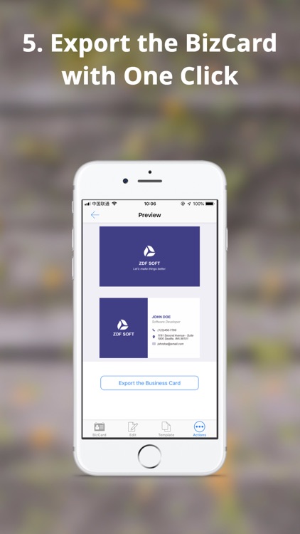 Business Card Maker by ZDF screenshot-4