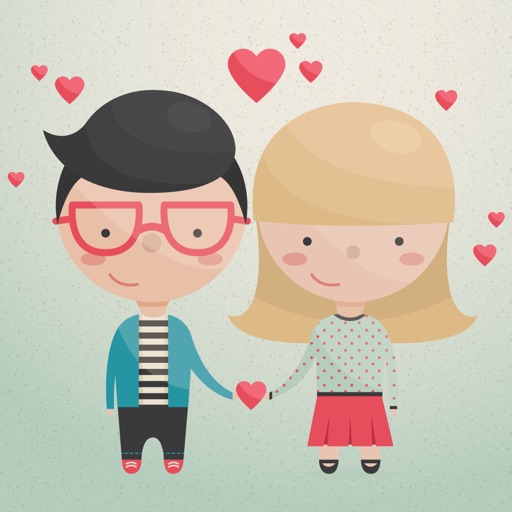 Love couple stickers pack