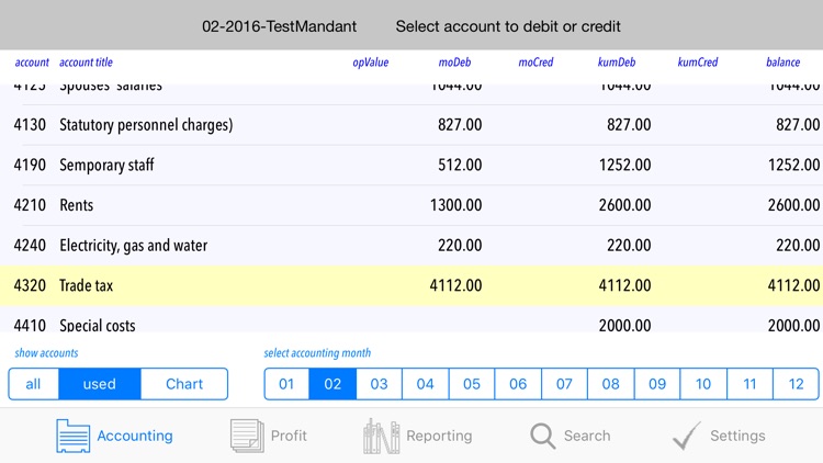 Accounting for iPad & iPhone