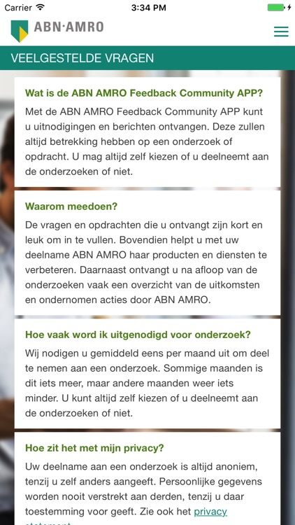 ABN AMRO Feedback Community