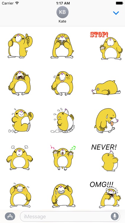 Cute Yellow Groundhog Sticker