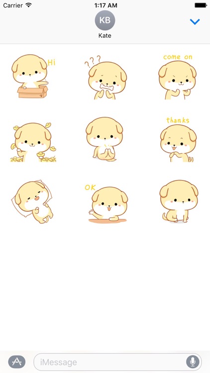 Charlie the Cute Dog Stickers