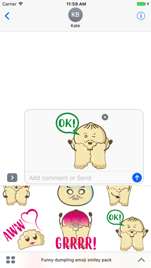 Funny dumpling emoji smiley pack(圖3)-速報App