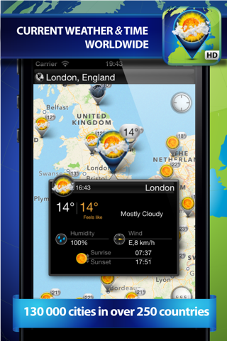 Weather Travel Map screenshot1