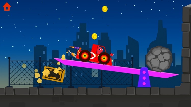 Dinosaur Car - Truck Games screenshot-2