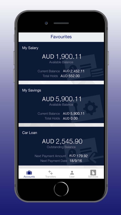 Bank of Sydney Mobile Banking screenshot 2