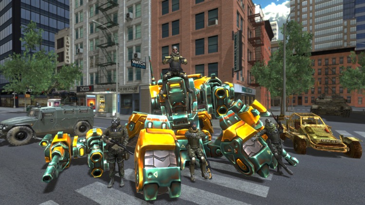 Humanity vs Mechs legion