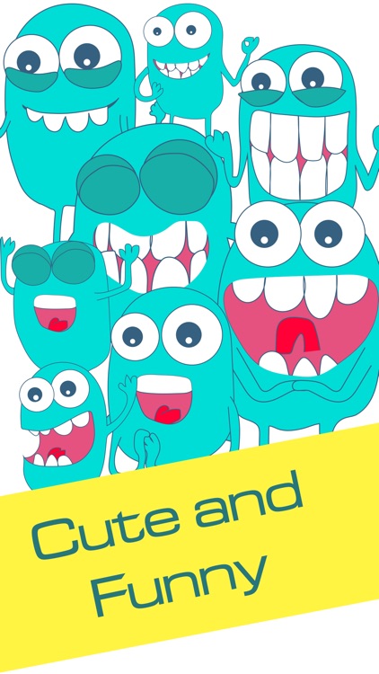 Cute Monster Crazy Animated