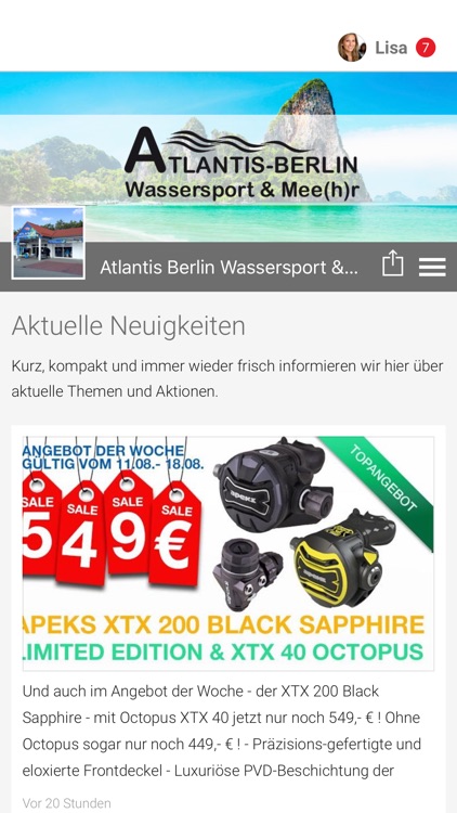 Atlantis Berlin Wassersport