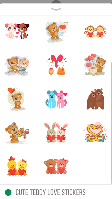 Cute Teddy Love Stickers screenshot 3