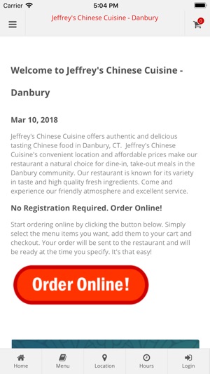 Jeffrey's Chinese Danbury