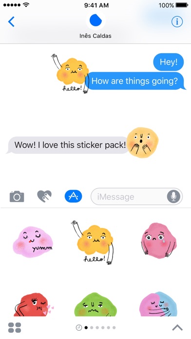 Blobs Stickers screenshot 2