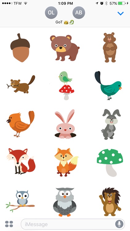 Forest Animals Sticker Pack